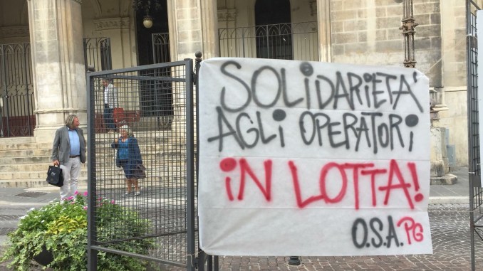 Perugia, il riscatto degli operatori sociali