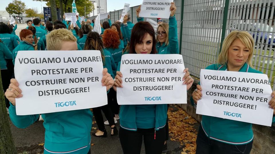 Sciopero Tigotà, lavoratori contro